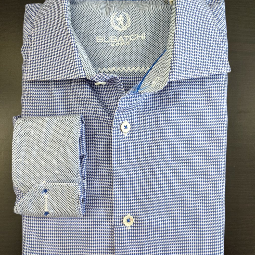Bugatchi Uomo Men's Long Sleeve Button Front Shirt